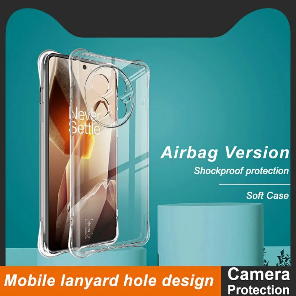 IMAK For OnePlus 13 Case TPU Phone Cover Airbag Shockproof Protection - Transparent - 3