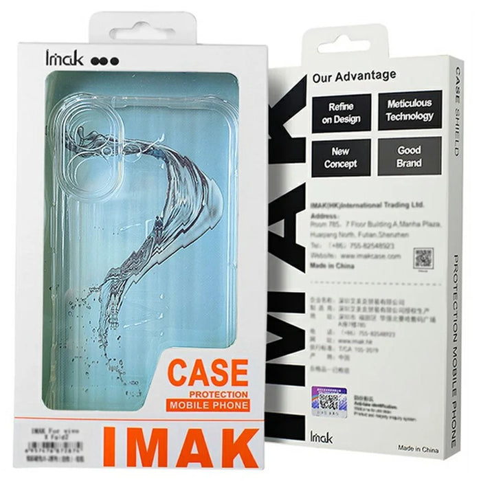 IMAK For Google Pixel 9 Pro XL Clear Magnetic Case Shockproof PC+TPU Phone Cover - 5
