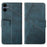 IDEWEI For Samsung Galaxy A06 4G Case Leather Wallet Phone Cover Stand Calf Texture - Blue - 1
