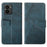 IDEWEI For HMD Fusion 5G Case Leather Wallet Phone Cover Stand Calf Texture - Blue - 1