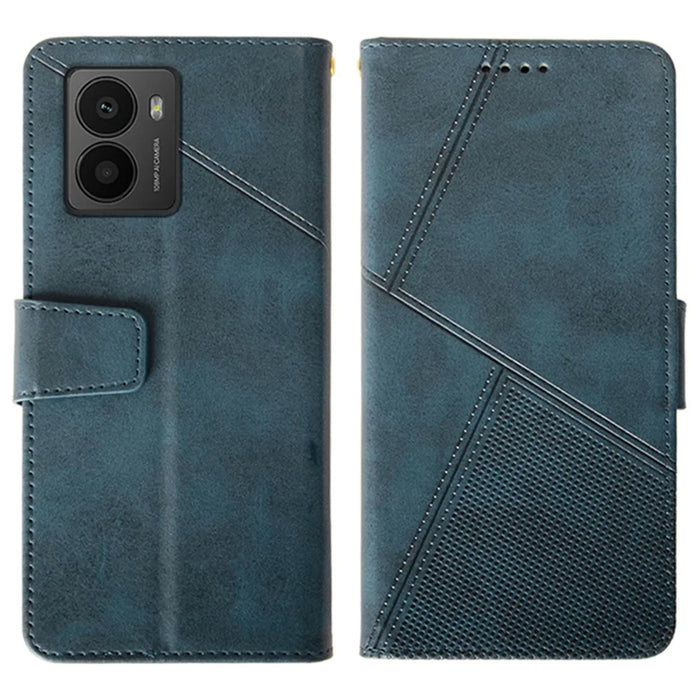 IDEWEI For HMD Fusion 5G Case Leather Wallet Phone Cover Stand Calf Texture - Blue - 1