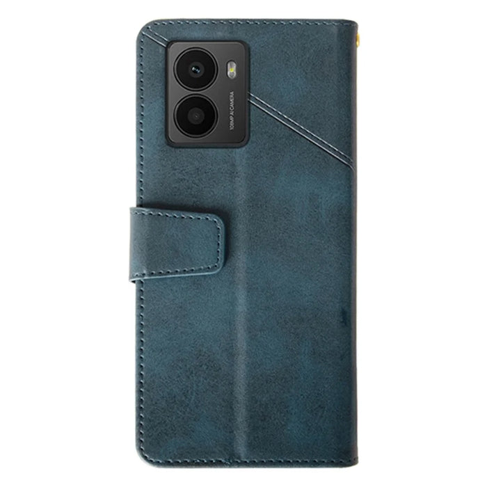 IDEWEI For HMD Fusion 5G Case Leather Wallet Phone Cover Stand Calf Texture - Blue - 5