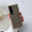 For Samsung Galaxy Z Fold4 5G Star Series Shockproof Phone Case PU Leather Coated Hard PC Nano Electroplating Shell Cover - Grey - 3