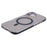 For iPhone 16 Plus Case Corrugated Texture Phone Cover PC Shell Compatible with MagSafe - Black Edge - 5