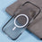 For iPhone 16 Plus Case Corrugated Texture Phone Cover PC Shell Compatible with MagSafe - Black Edge - 7
