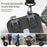 For iPhone 16 Pro Case Compatible with MagSafe PC+TPU Kickstand Phone Cover with Lanyard - Black - 4