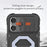 For iPhone 16 Pro Case Compatible with MagSafe PC+TPU Kickstand Phone Cover with Lanyard - Black - 6