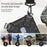 For iPhone 15 Pro Max Case Compatible with MagSafe PC+TPU Kickstand Phone Cover with Lanyard - Black - 4