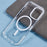 For iPhone 16 Clear Case Compatible with MagSafe TPU+PC Back Cover - White - 6