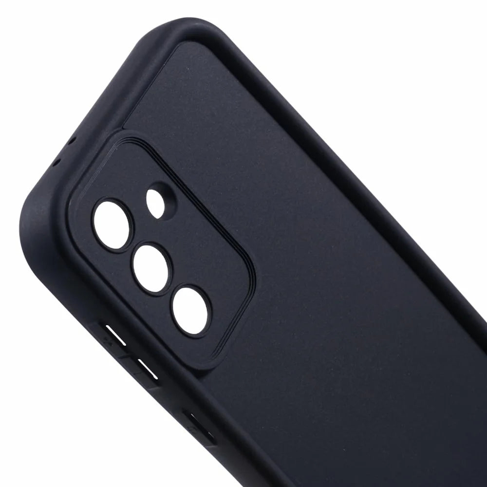 For Samsung Galaxy A36 5G Case Grooved Design TPU Anti-Slip Phone Cover - Black - 5
