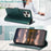 For iPhone 16 Pro Max Case with Hand Strap Flower Imprint Leather Wallet Phone Cover - Green - 6