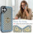 For iPhone 16 Case with Card Holder, Strap, Kickstand PU+TPU Phone Back Cover Support RFID Blocking - Blue - 6
