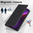 LC.IMEEKE Phone Case for iPhone 13 Pro Max 6.7 inch RFID Blocking Magnetic Closure Cell Phone Cover Flip Wallet Stand Protective Shell - Black - 4