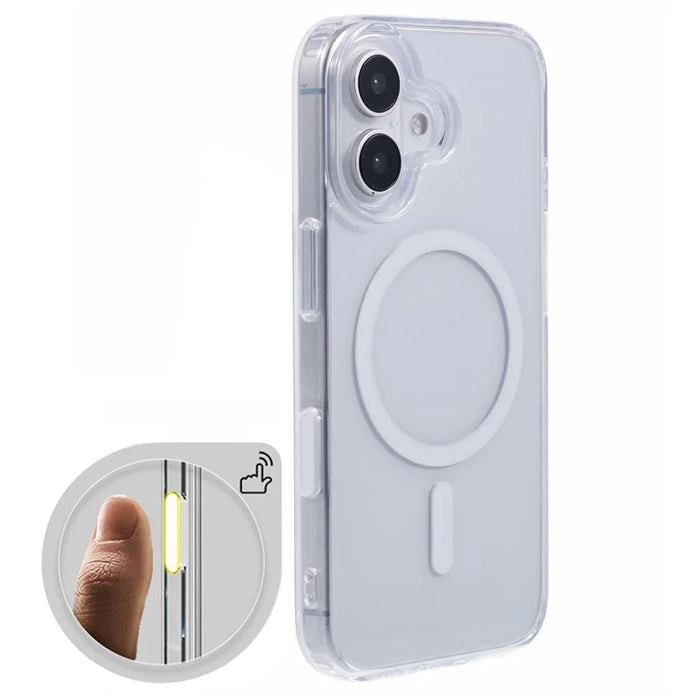 For iPhone 16 Clear Case Compatible with MagSafe TPU+PC Back Cover - 1