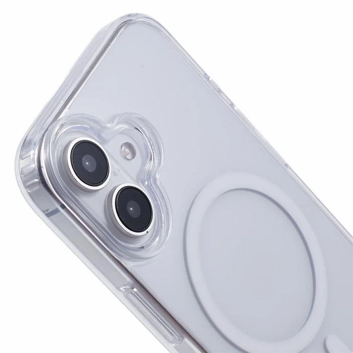 For iPhone 16 Clear Case Compatible with MagSafe TPU+PC Back Cover - 5