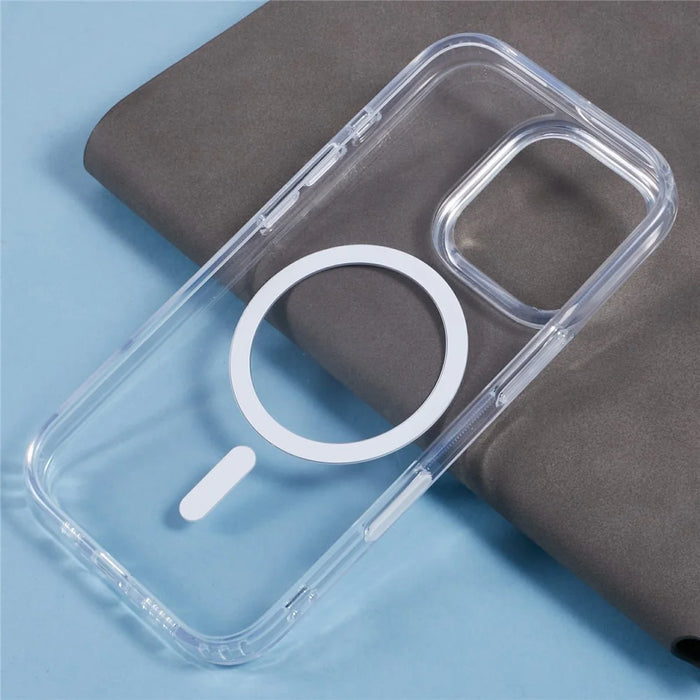 For iPhone 16 Pro Clear Case Compatible with MagSafe TPU+PC Back Cover - 7