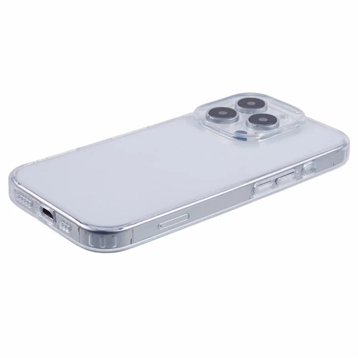 For iPhone 16 Pro Clear Case TPU+PC Back Cover with Touch Button Photography - 4