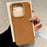 For iPhone 15 Pro Max Case Sheepskin Leather Coated TPU Mobile Phone Back Cover - 1