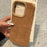 For iPhone 15 Pro Max Case Sheepskin Leather Coated TPU Mobile Phone Back Cover - 2