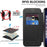 For Samsung Galaxy S25+ Magnetic Case Rhombus PU Leather Phone Cover - Black - 3