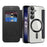 For Samsung Galaxy S25 Magnetic Case RFID Blocking Leather Phone Cover - Black - 2