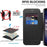 For Samsung Galaxy S25+ Magnetic Case RFID Blocking Leather Phone Cover - Black - 3