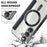 For Samsung Galaxy S25+ Magnetic Case RFID Blocking Leather Phone Cover - Black - 5