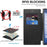 For Samsung Galaxy S25 Ultra Magnetic Case RFID Blocking Leather Phone Cover - Black - 3