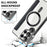 For Samsung Galaxy S25 Ultra Magnetic Case RFID Blocking Leather Phone Cover - Black - 6