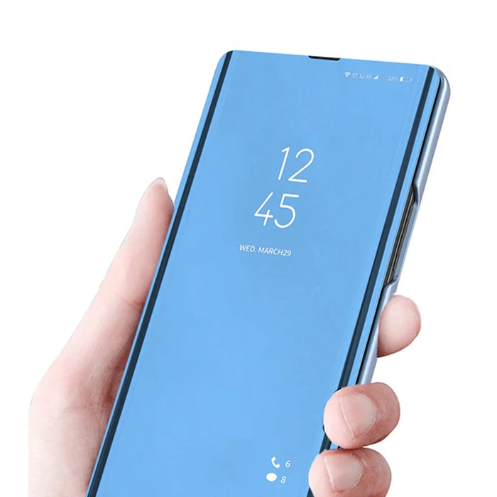 For Samsung Galaxy S25+ Flip Leather Cover with Stand Full Body Protective Phone Case - Blue - 3