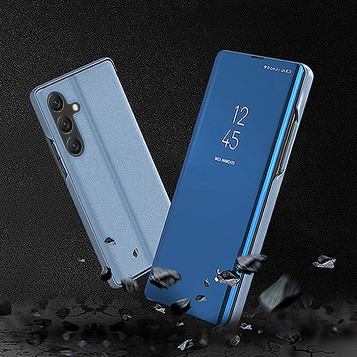 For Samsung Galaxy S25+ Flip Leather Cover with Stand Full Body Protective Phone Case - Blue - 6