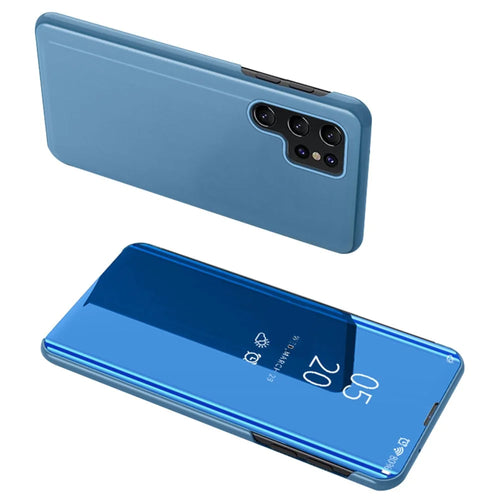 For Samsung Galaxy S25 Ultra Flip Leather Cover with Stand Full Body Protective Phone Case - Blue - 1