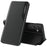 For Samsung Galaxy S25+ Case View Window PU Leather Stand Cover - Black - 1