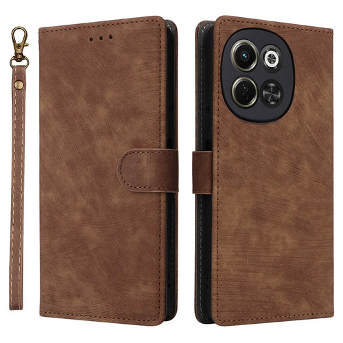 For TECNO Pova 6 Neo / Spark 30 5G KL8 Wallet Phone Case RFID Blocking PU Leather Flip Cover Stand View - Brown - 1
