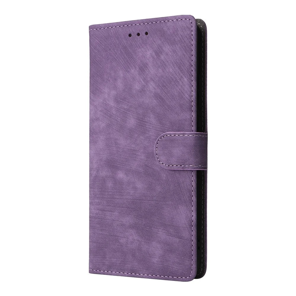For vivo X200 Pro 5G Wallet Phone Case RFID Blocking PU Leather Flip Cover Stand View - Purple - 6