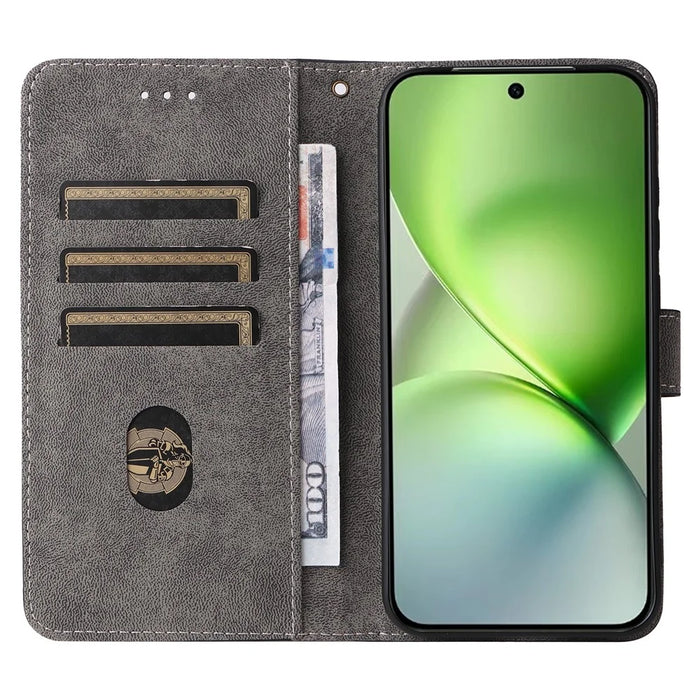For vivo X200 Pro mini 5G Wallet Phone Case RFID Blocking PU Leather Flip Cover Stand View - Green - 2