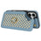 For iPhone 16 Plus Case with Card Holder, Kickstand, RFID Blocking PU+TPU Phone Back Cover - Blue - 4