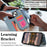 For iPhone 14 Plus  /  15 Plus Case with Card Holder, Kickstand, RFID Blocking PU+TPU Phone Back Cover - Blue - 7