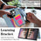 For Samsung Galaxy S24 Ultra Case with Card Holder, Kickstand, RFID Blocking PU+TPU Phone Back Cover - Blue - 7