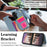 For Samsung Galaxy A35 5G Case with Card Holder, Kickstand, RFID Blocking PU+TPU Phone Back Cover - Blue - 7
