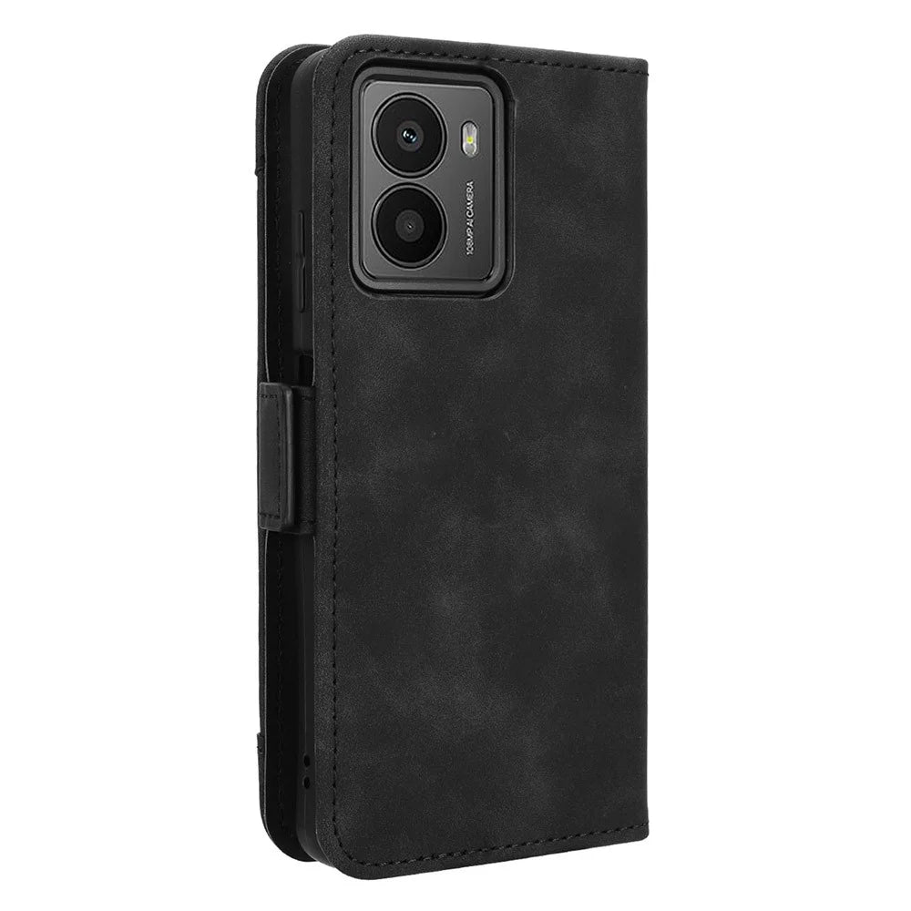 For HMD Fusion 5G Leather Case Phone Wallet Cover with Multiple Card Slots - Black - 7