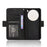 For vivo X200 Pro mini 5G Leather Case Phone Wallet Cover with Multiple Card Slots - Black - 2
