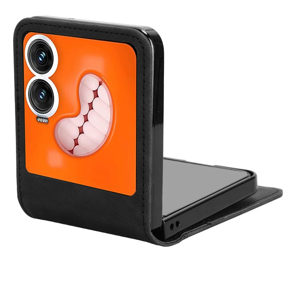 For Infinix Zero Flip 5G X6962 Case Separable Design Card Slot Leather+PC Phone Cover - Black - Black - 3