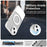 For iPhone 14 / 13 Case Compatible with MagSafe Color Splicing IMD TPU+PET+PC Mobile Cover - White - 2