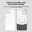 For iPhone 14 / 13 Case Compatible with MagSafe Color Splicing IMD TPU+PET+PC Mobile Cover - White - 6