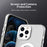 For iPhone 14 Pro Max Case Compatible with MagSafe Color Splicing IMD TPU+PET+PC Mobile Cover - White - 7