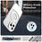 For iPhone 15 Pro Max Case Compatible with MagSafe Color Splicing IMD TPU+PET+PC Mobile Cover - White - 2