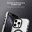 For iPhone 15 Pro Max Case Compatible with MagSafe Color Splicing IMD TPU+PET+PC Mobile Cover - White - 7