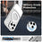 For iPhone 16 Pro Case Compatible with MagSafe Color Splicing IMD TPU+PET+PC Mobile Cover - White - 2