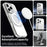 For iPhone 16 Pro Max Case Compatible with MagSafe Color Splicing IMD TPU+PET+PC Mobile Cover - White - 3